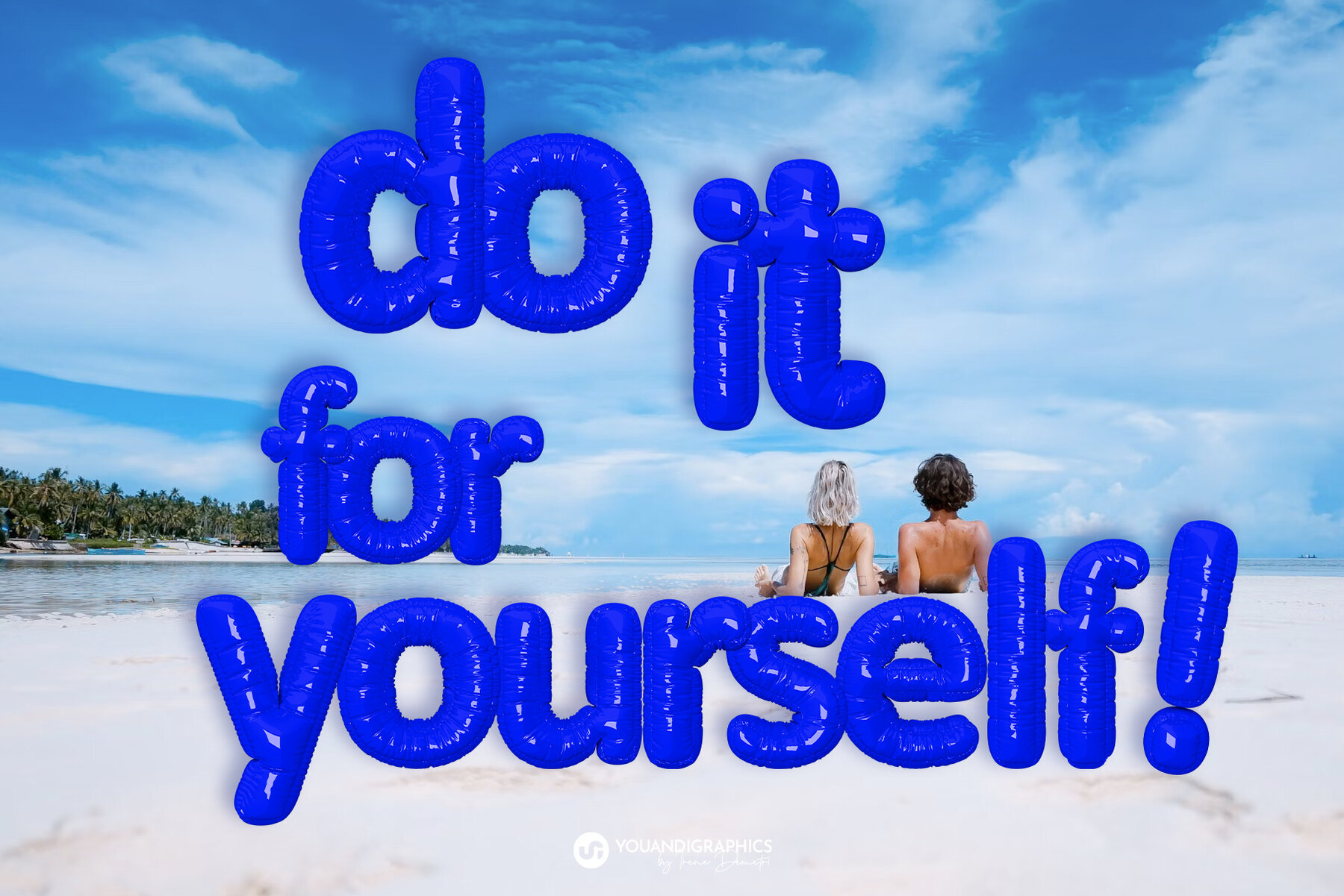 Cobalt Burst 3D Letters   Font 2