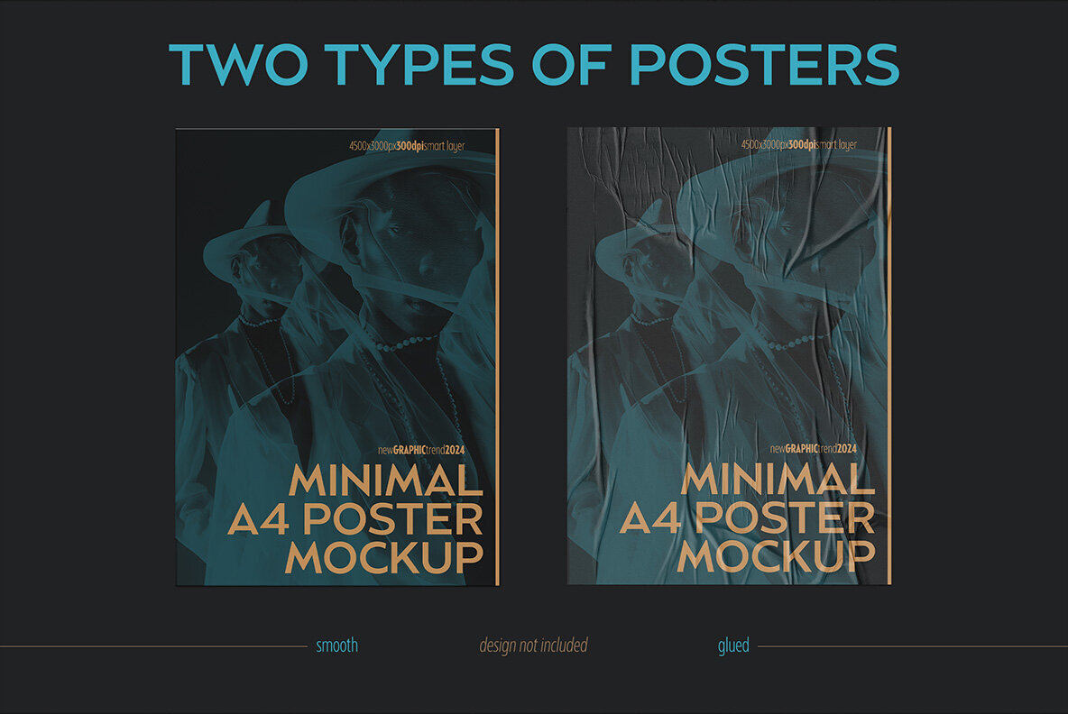 Minimal A4 Poster Mockup Scene 2
