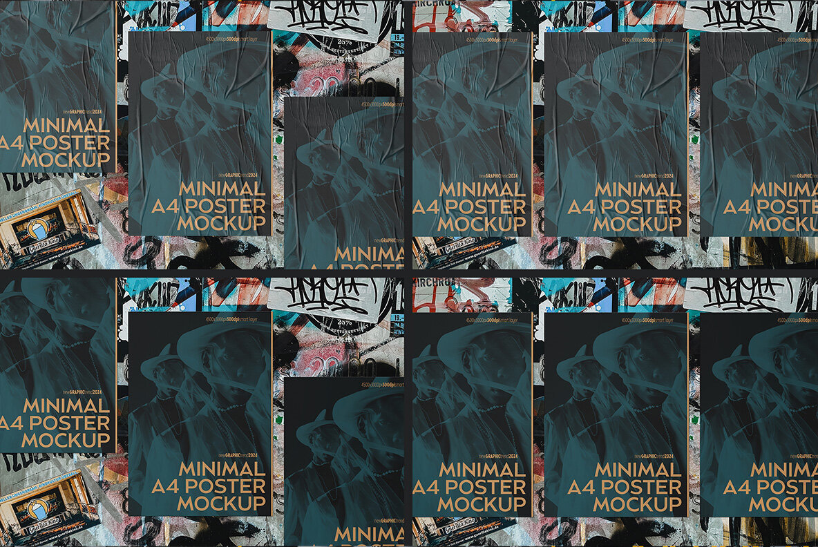 Minimal A4 Poster Mockup Scene 3