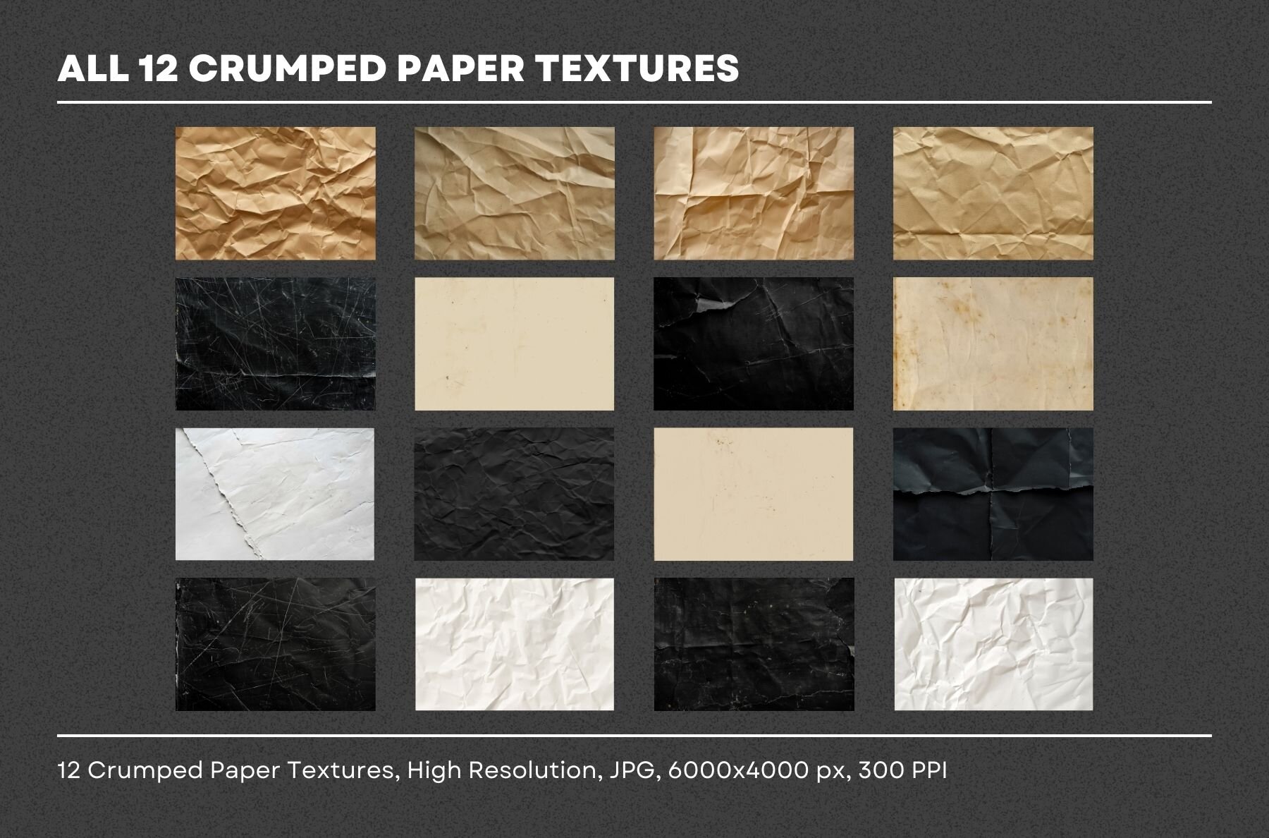 16 Crumpled Paper Textures 7