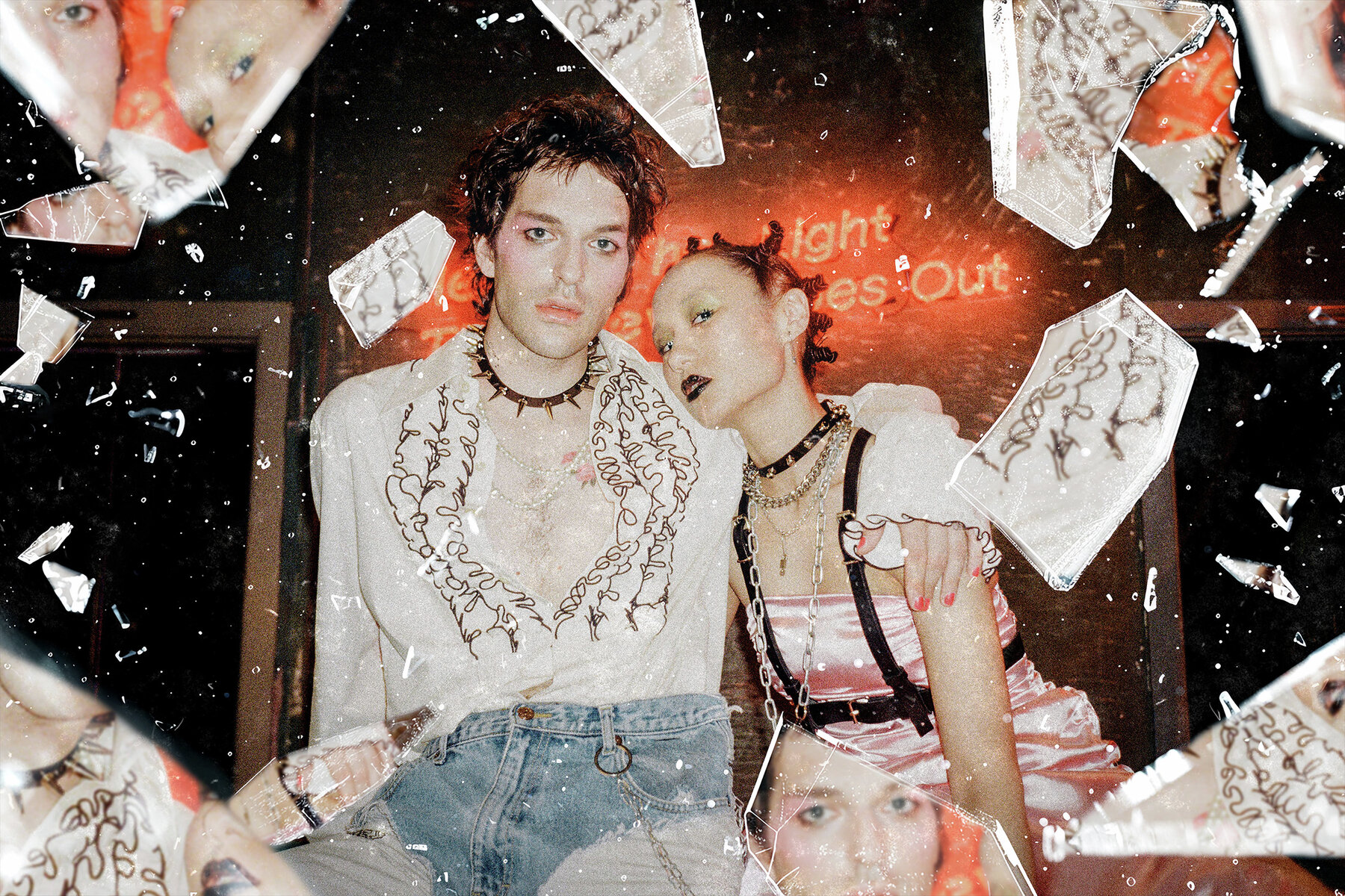 Shattered Glass Pieces Photo Effect 6