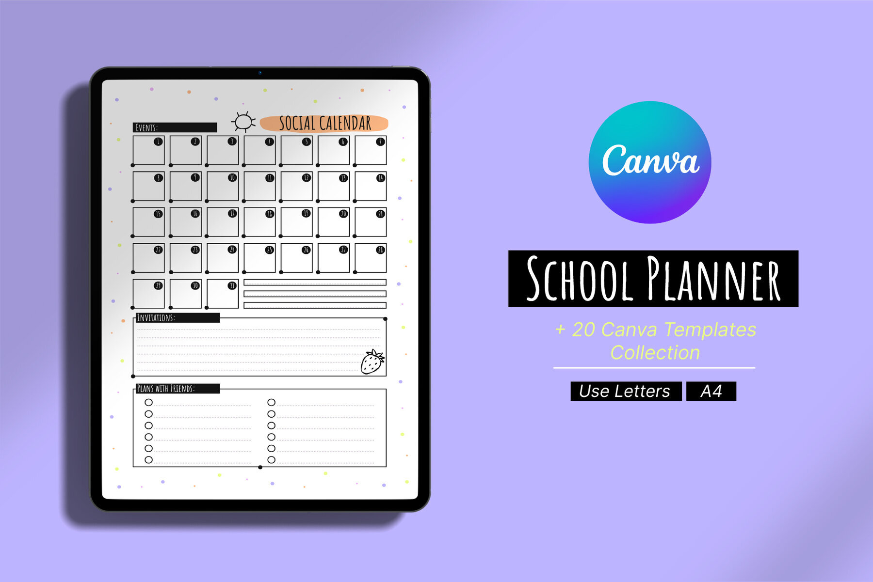 School Planner Canva Template 1