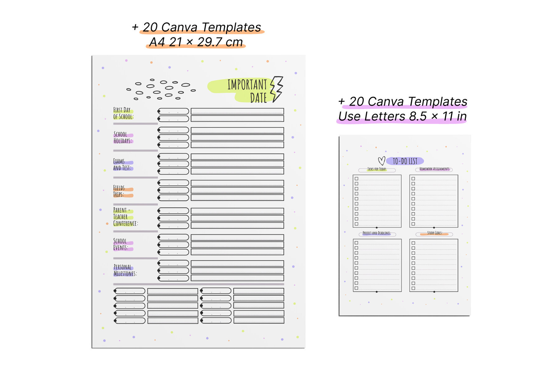 School Planner Canva Template 2