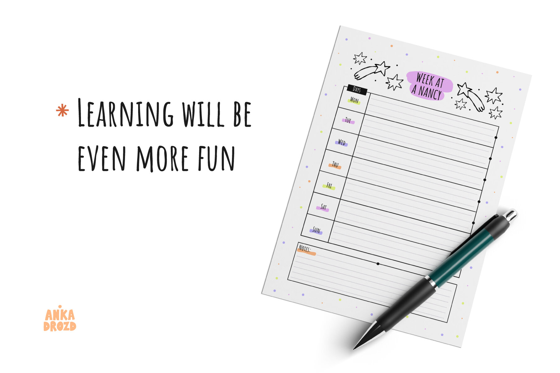 School Planner Canva Template 6