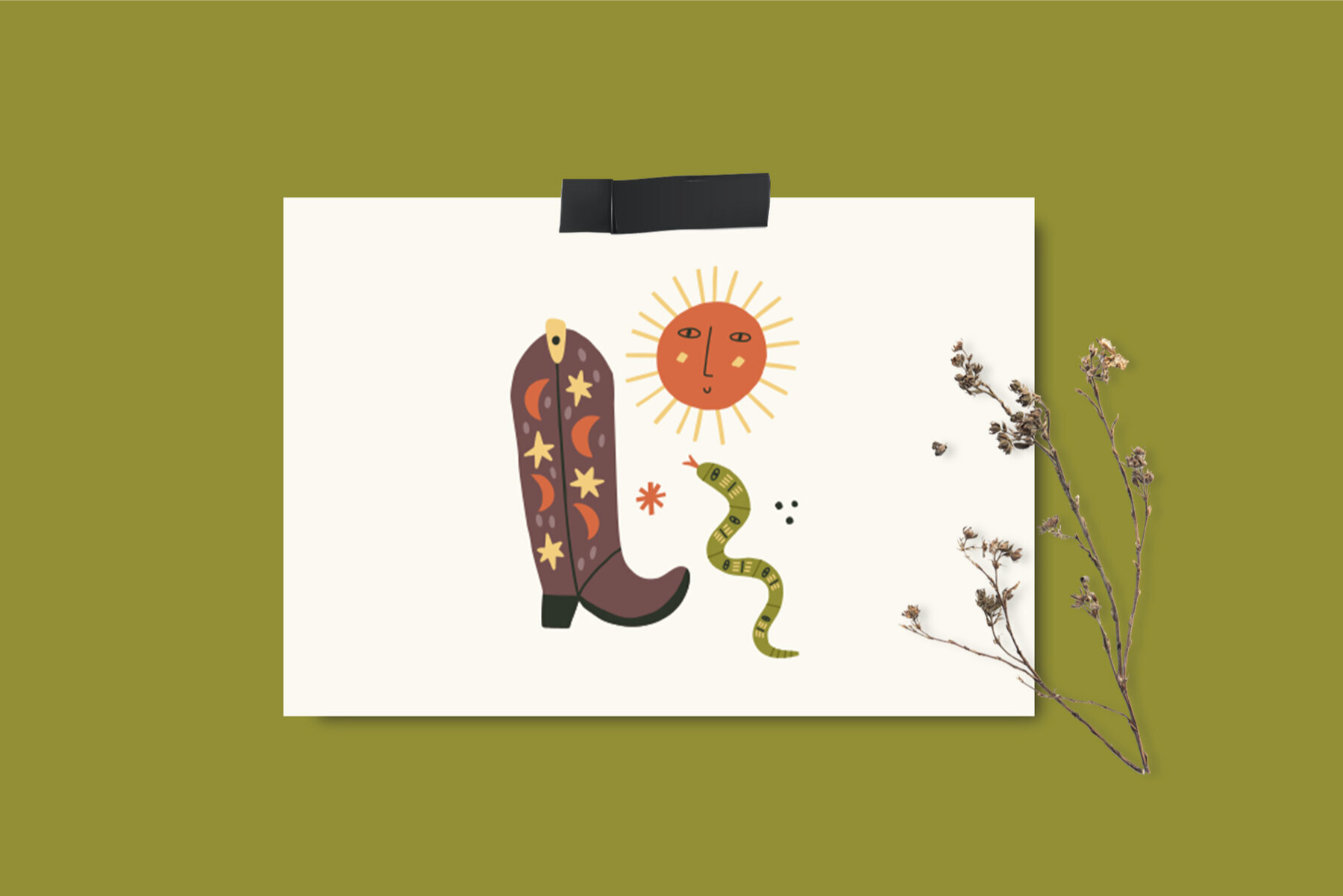 Wild West vector set 3