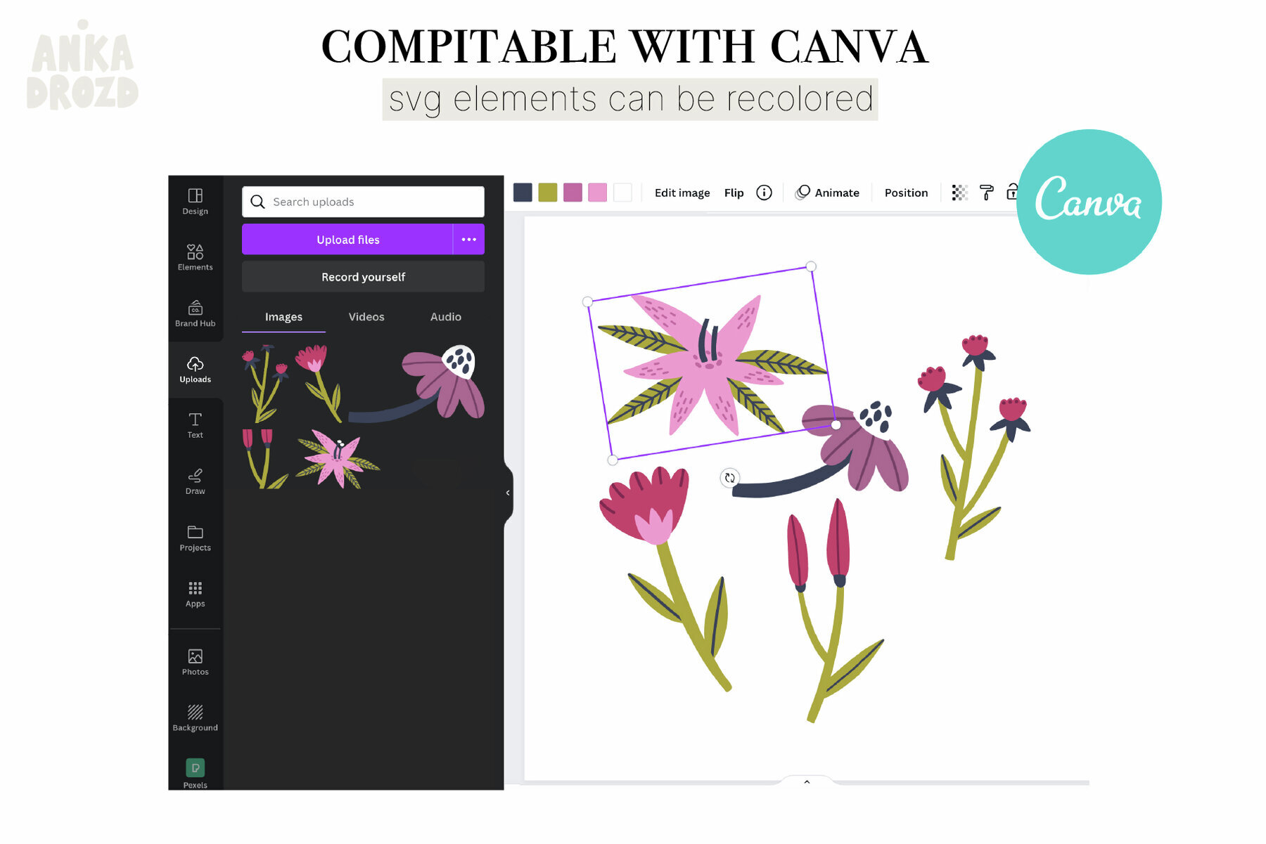 Hand Drawn Floral Collection 3