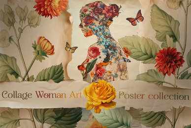 Collage Woman Art