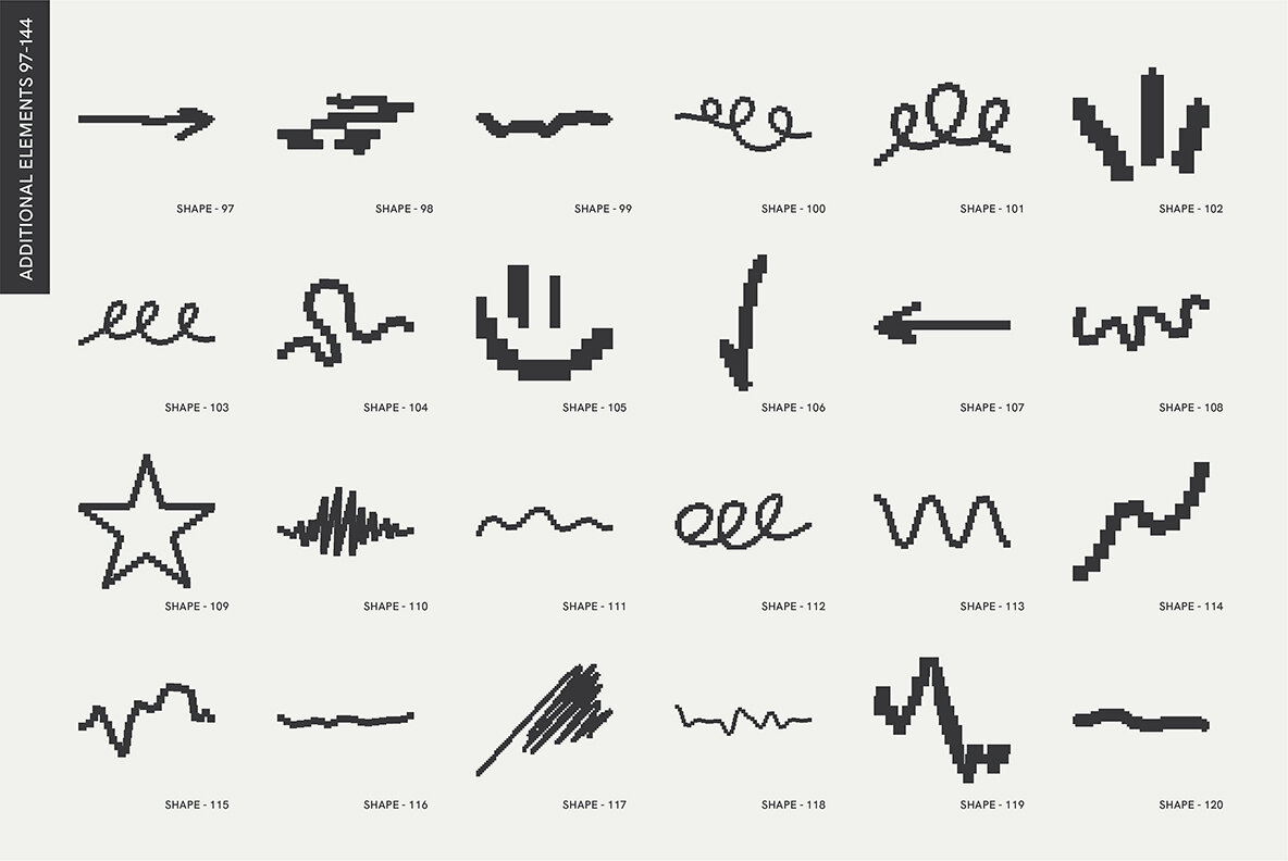 8 Bit Art Pixelated Graphic Pack 6