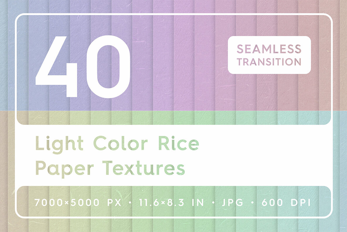 40 Light Color Rice Paper Textures 1