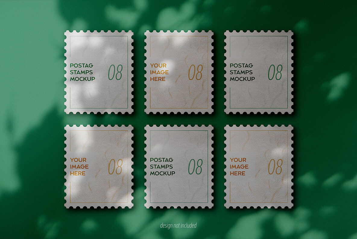 Postage Stamps Mockup 2