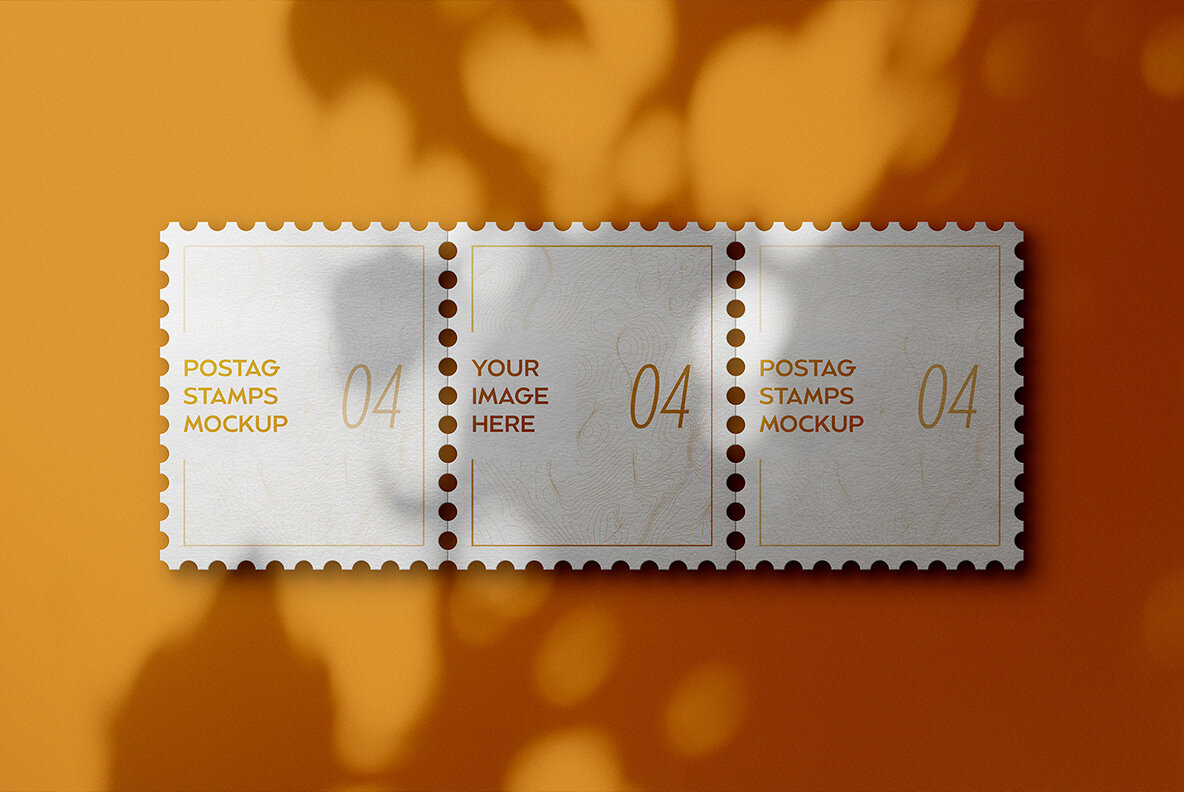 Postage Stamps Mockup 9
