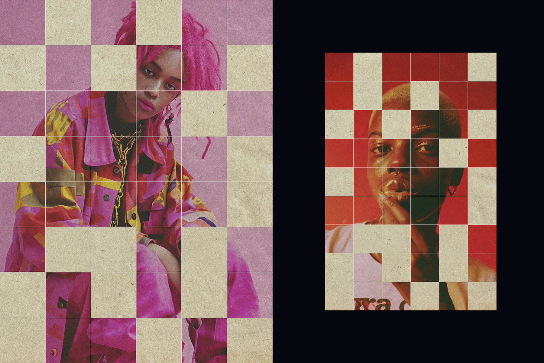 Vintage Fragments Photo Effect 3