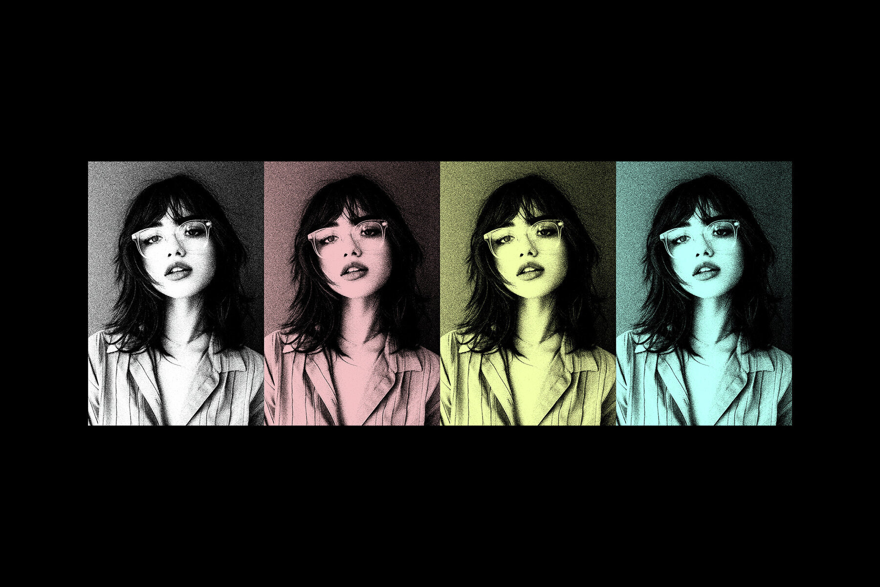 Risograph Duotone Photo Effect 2