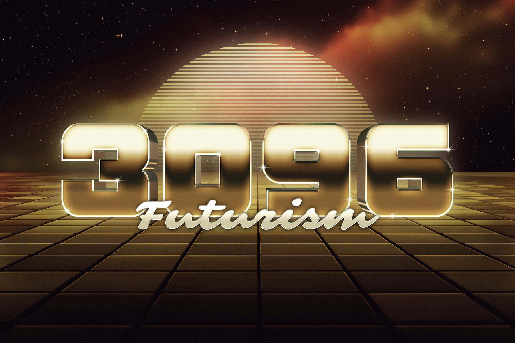 Retrowave Galaxy Text Effect 5