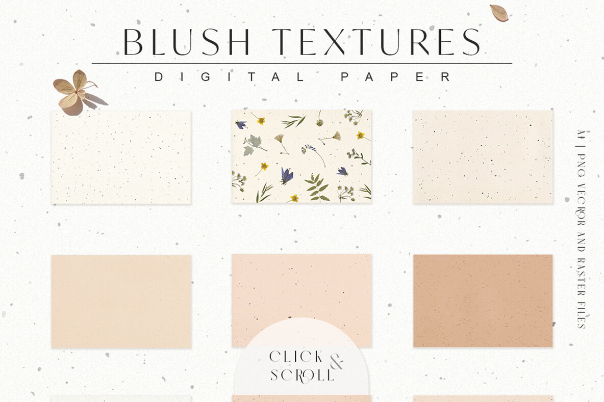 Blush Vintage Creamy Paper Textures 5