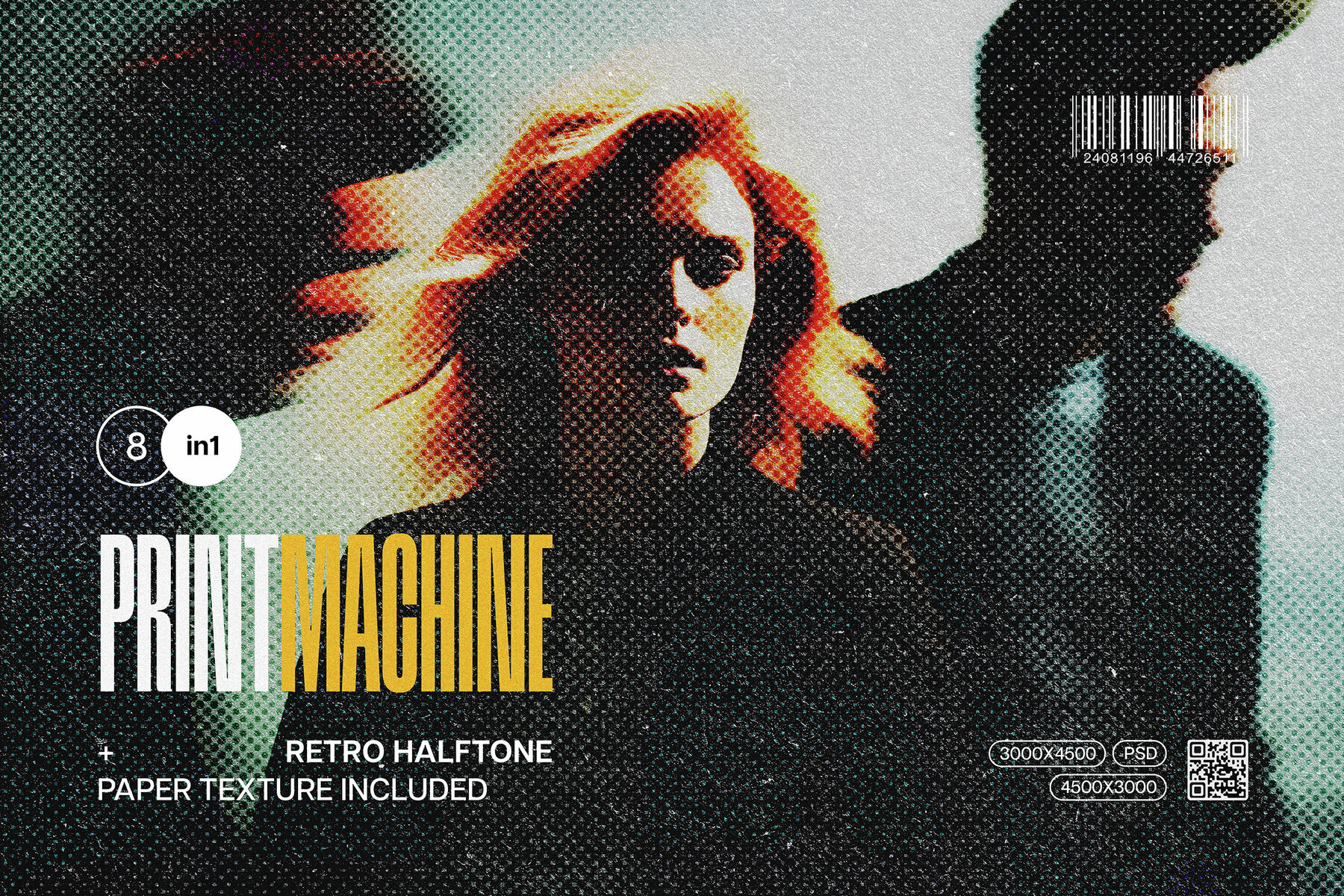 Vintage Halftone Photo Effect 1