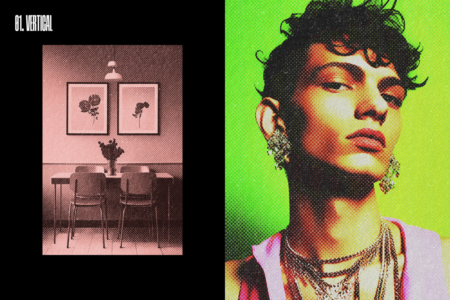 Vintage Halftone Photo Effect 5