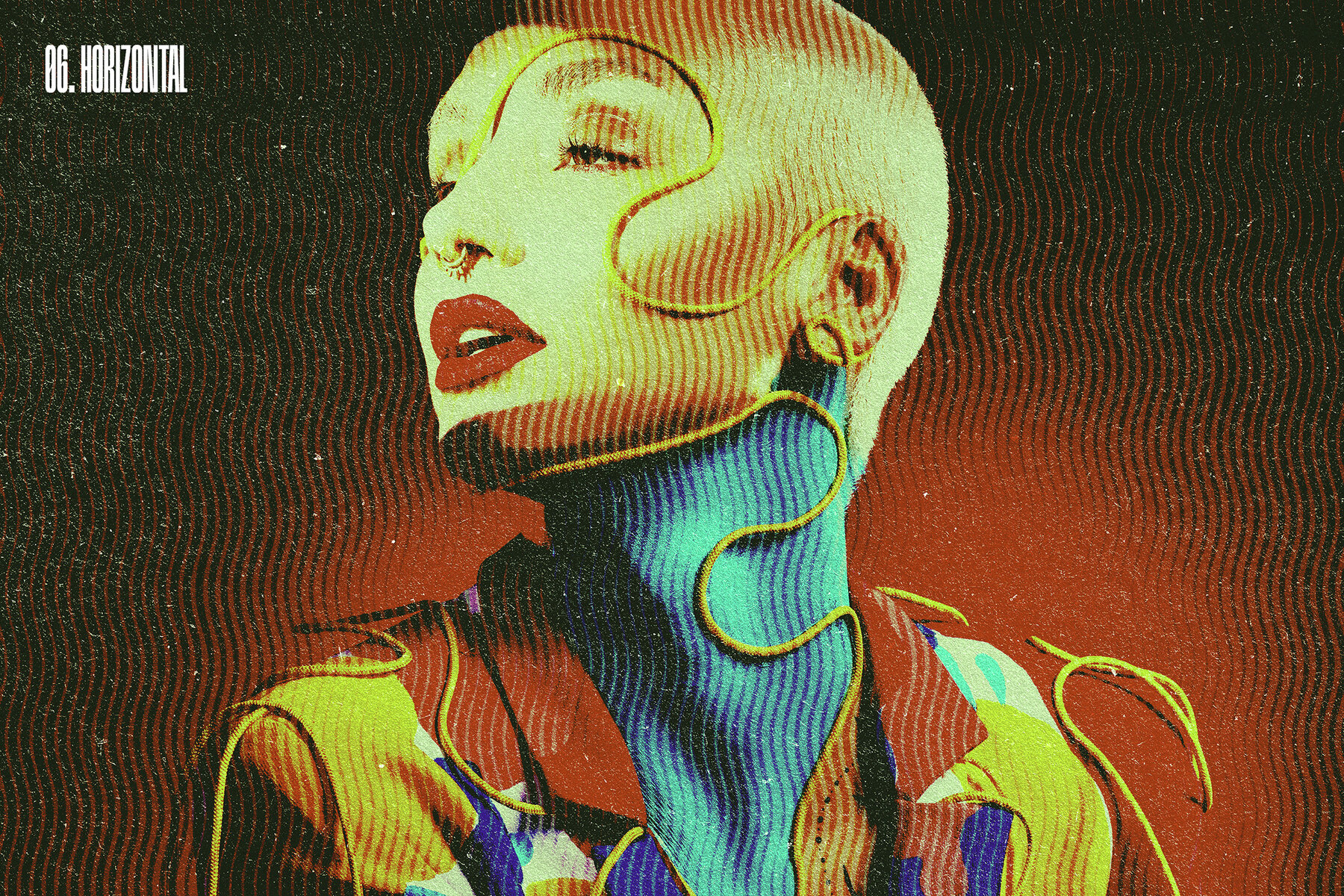 Vintage Halftone Photo Effect 14