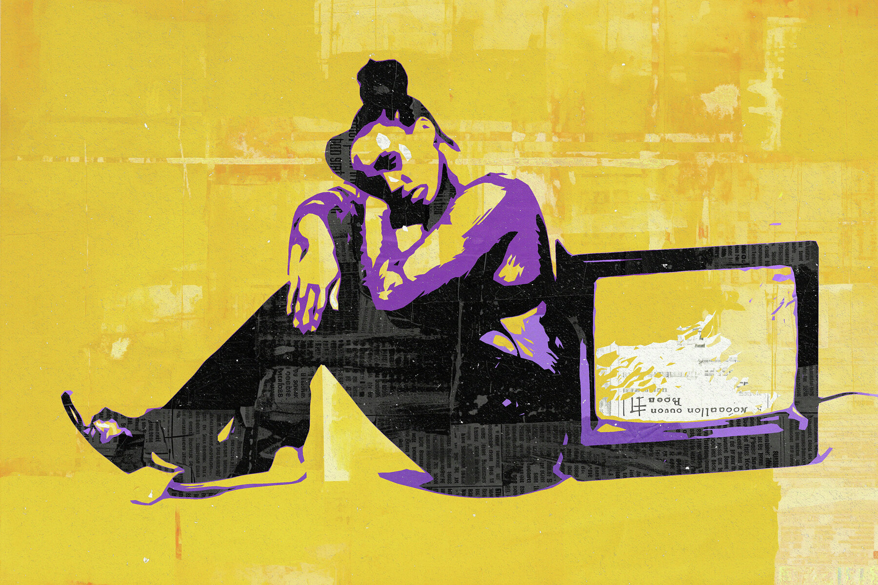 Papier Mache Collage Photo Effect 3