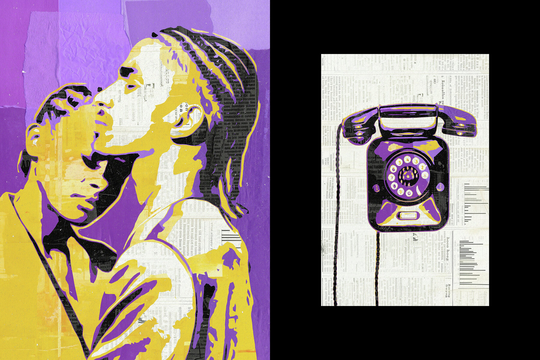 Papier Mache Collage Photo Effect 6