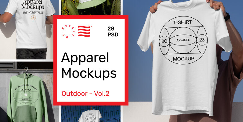 Apparel Mockups   Outdoor Scenes vol 2