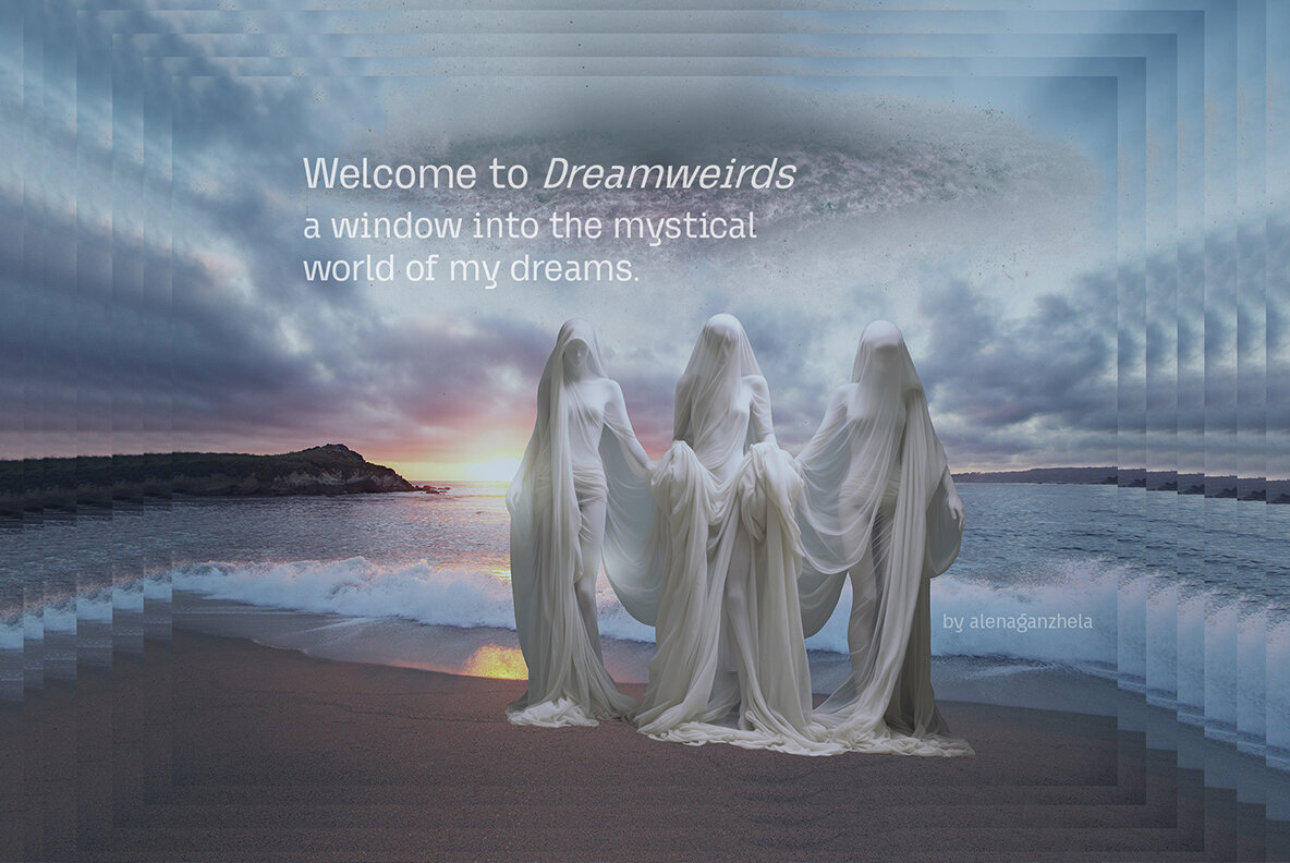 Dreamweirds mixed media collage set 2