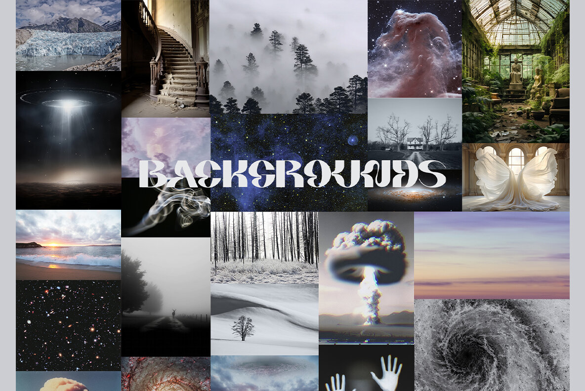 Dreamweirds mixed media collage set 7