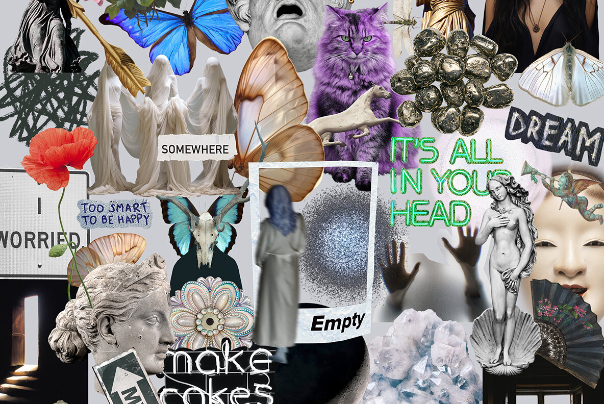 Dreamweirds mixed media collage set 10