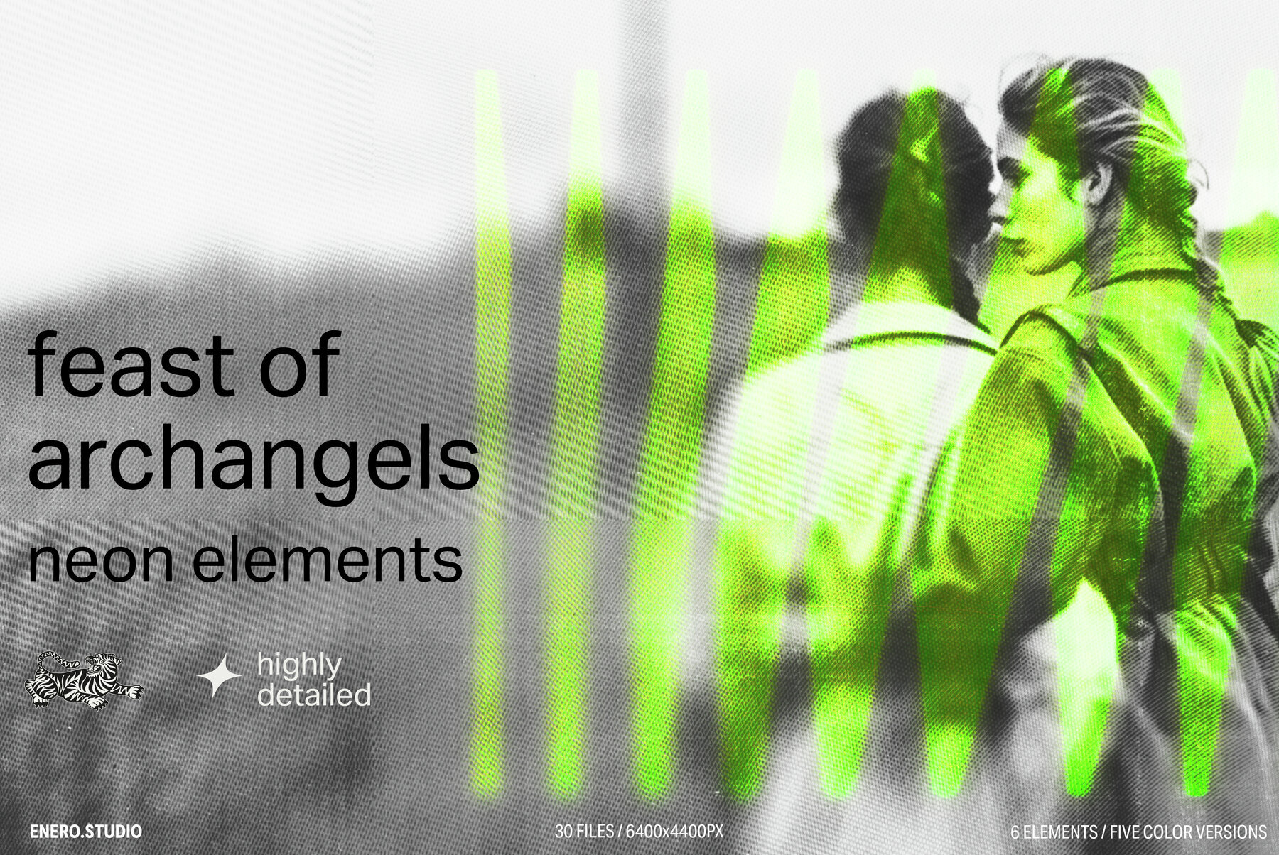 Feast of Archangels   Neon elements 1