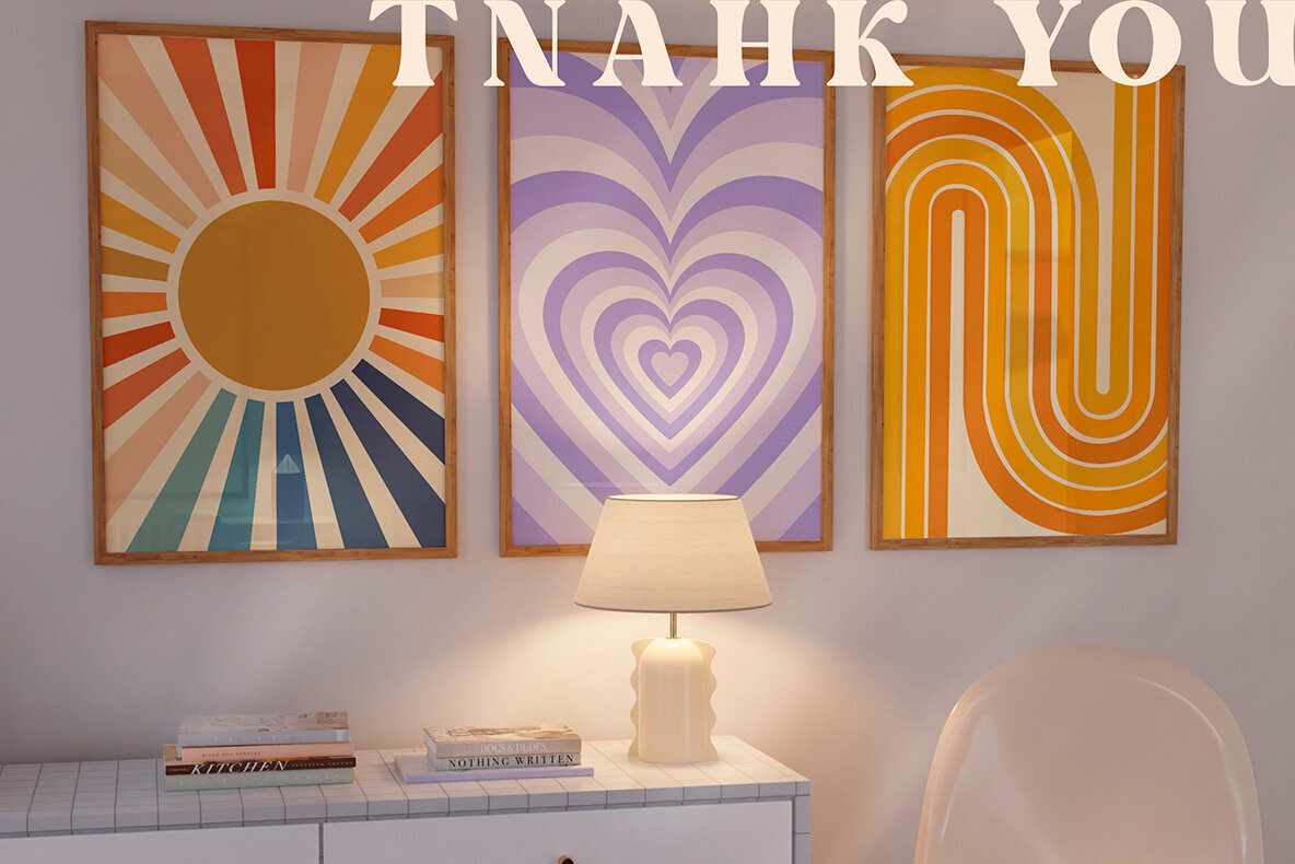 Retro Groovy Hippie Patterns 2