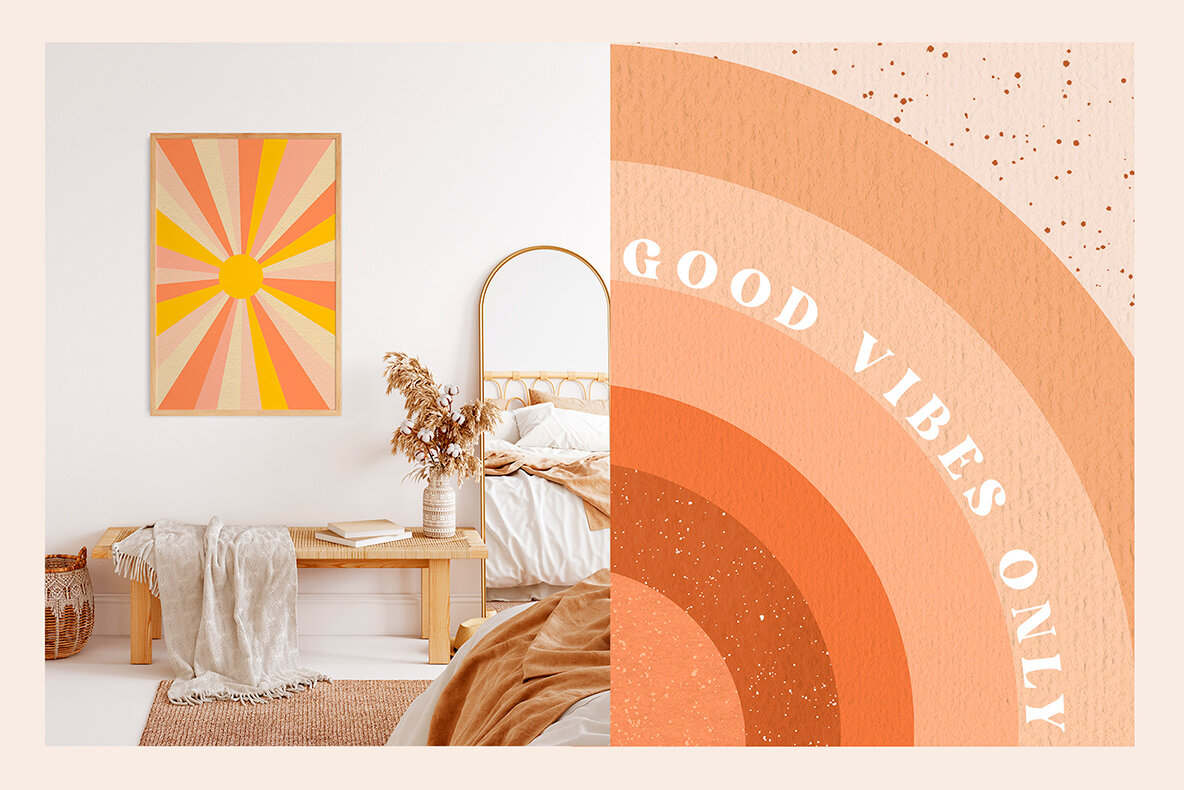 Retro Vibes Abstract Paper 10