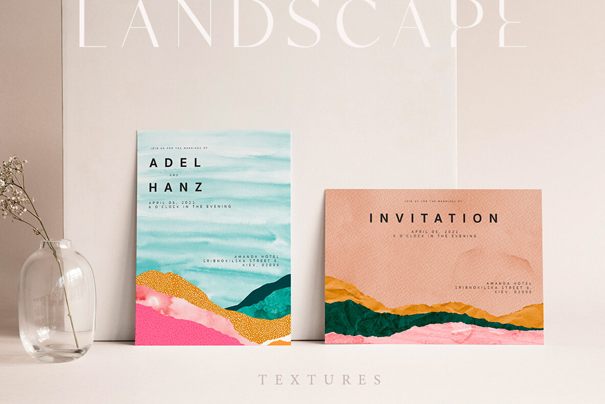 Abstract Landscape Collage Shapes 11