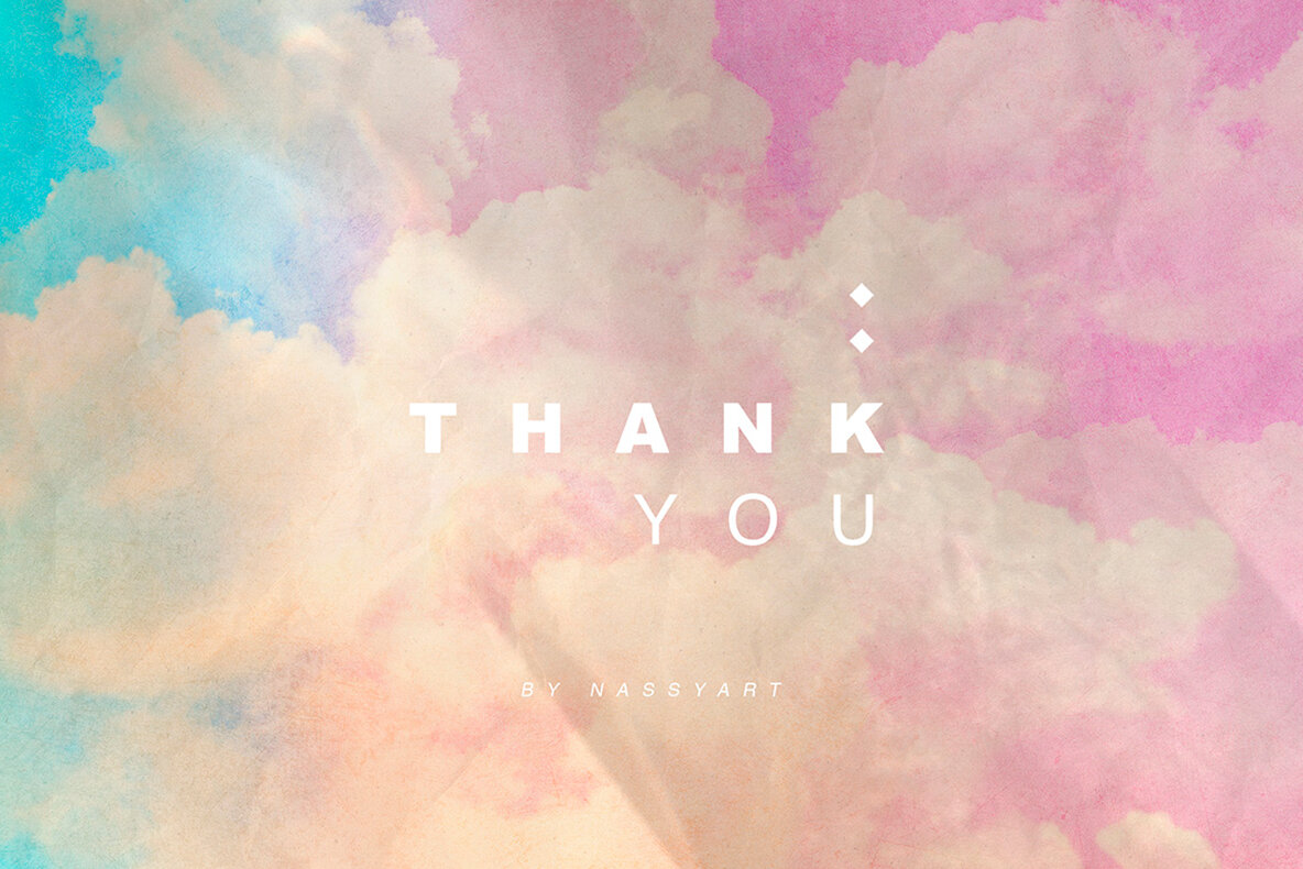 Cloudy Watercolor Abstract Textures 7