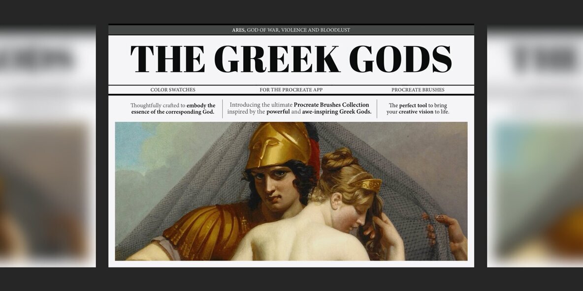 Ares God of War Procreate Kit 1