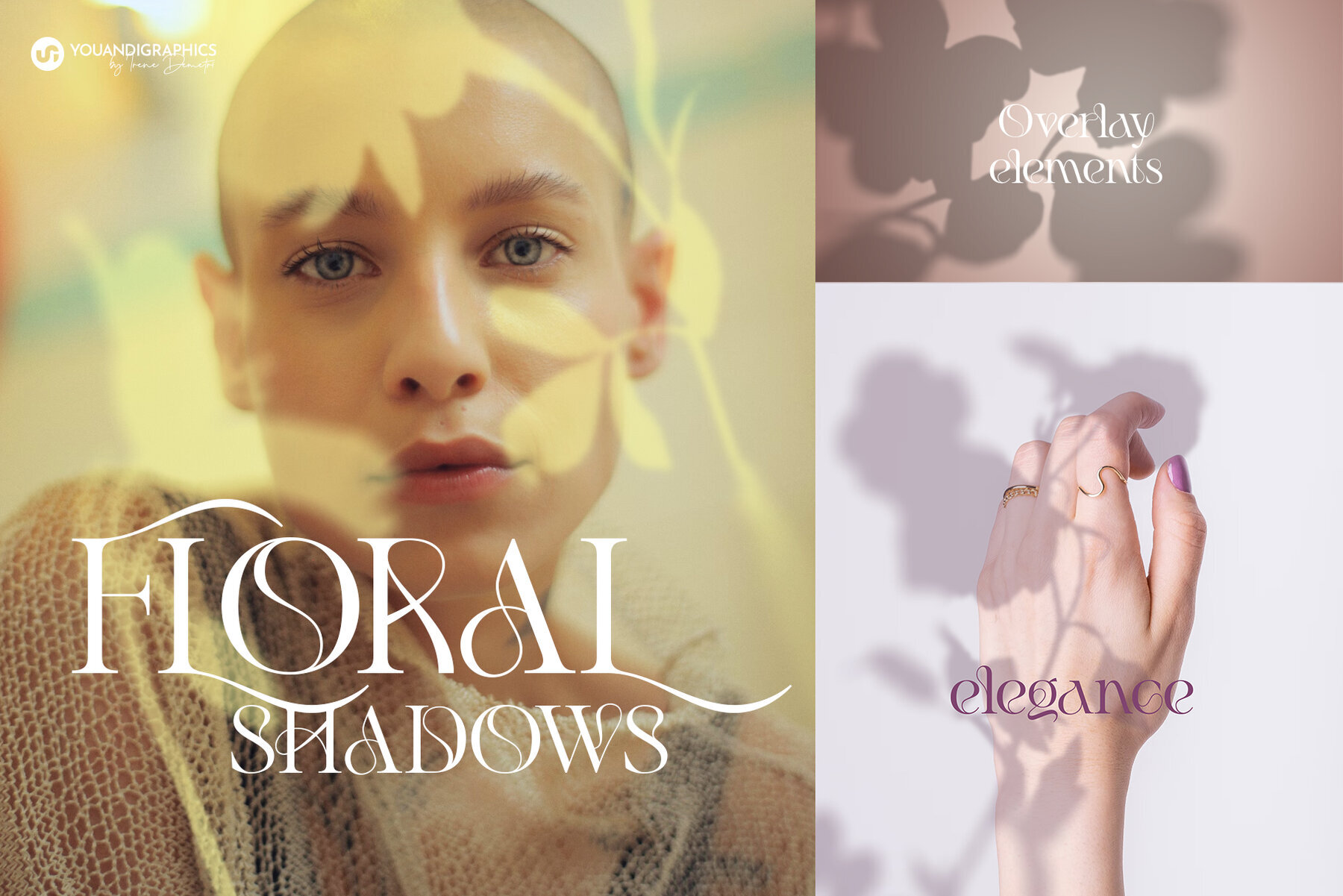 Floral Shadows Overlays 1