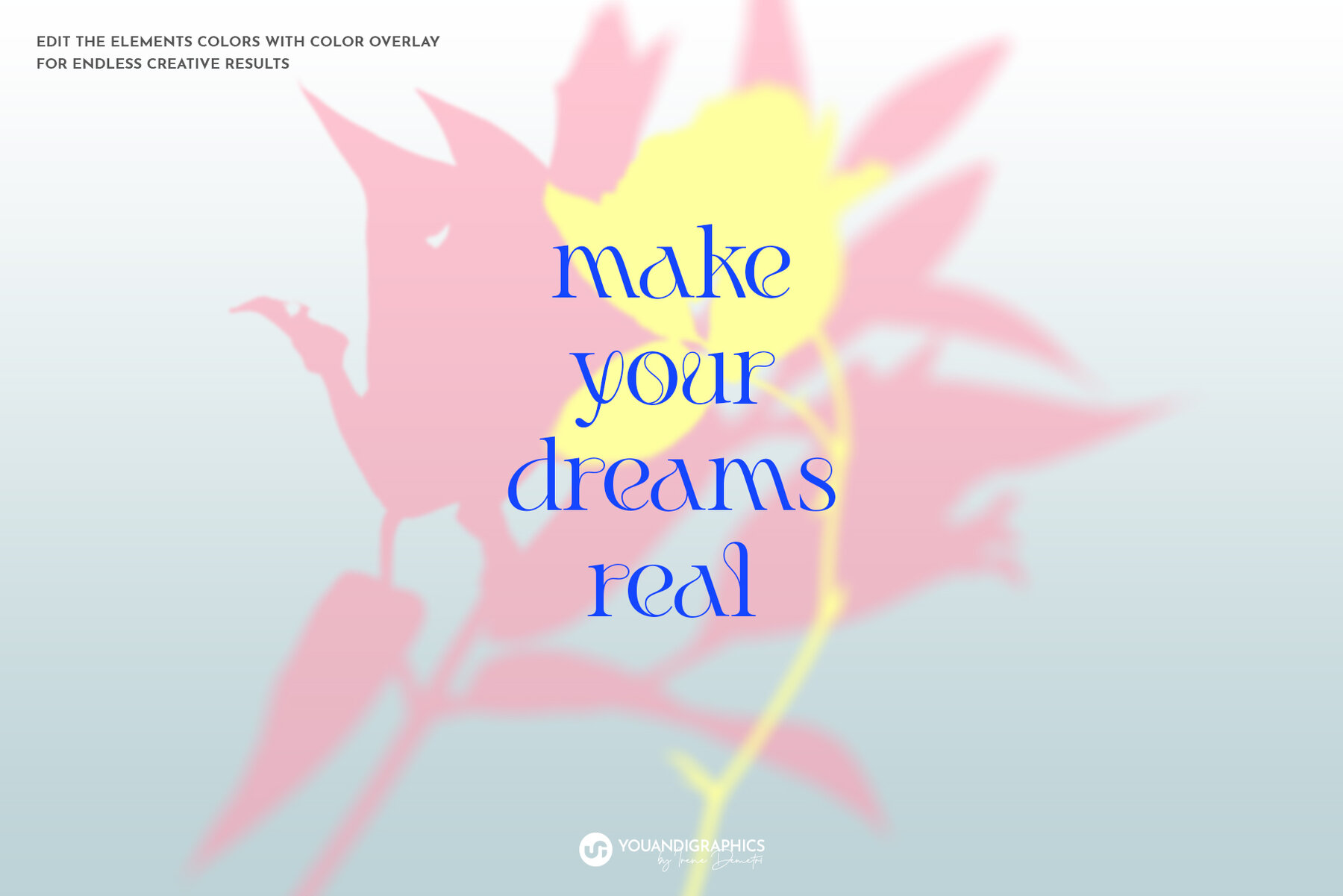 Floral Shadows Overlays 5