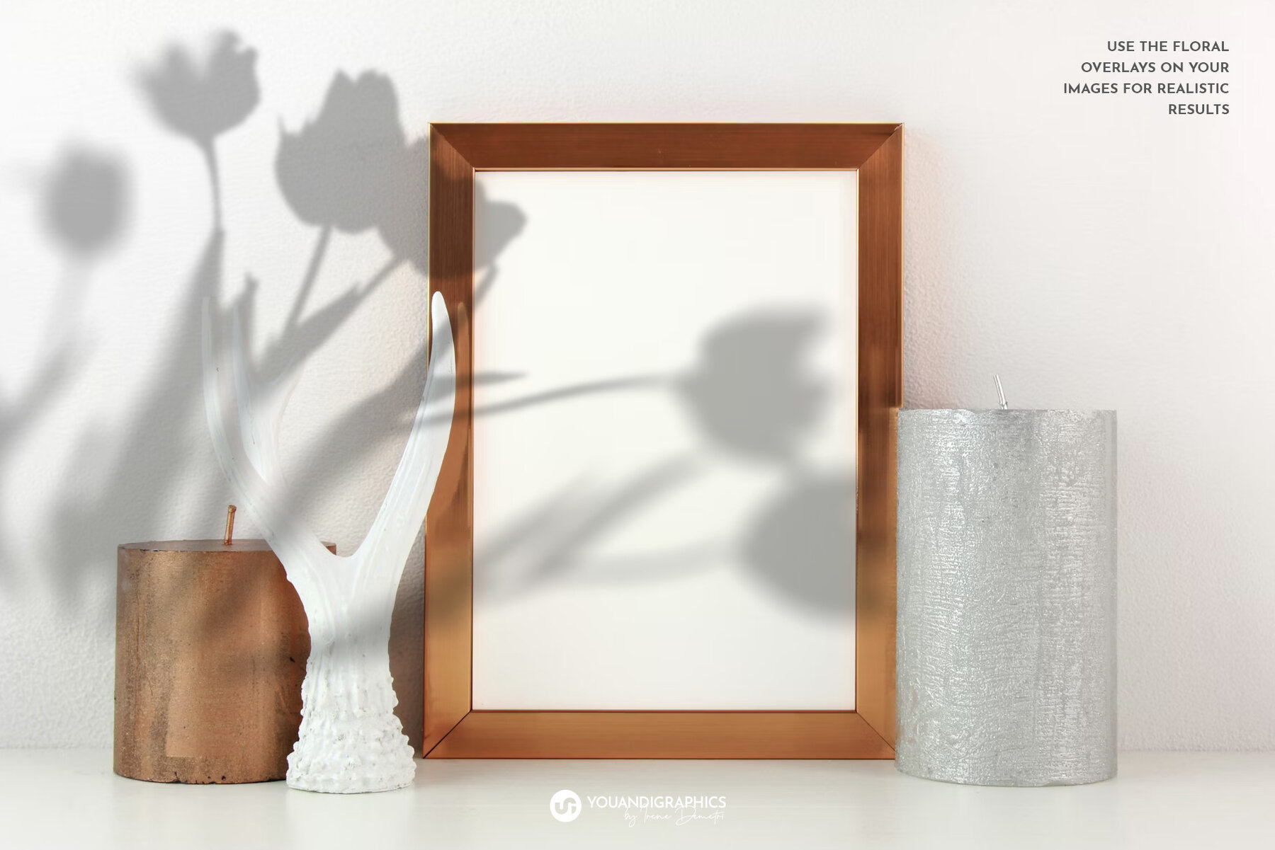 Floral Shadows Overlays 6