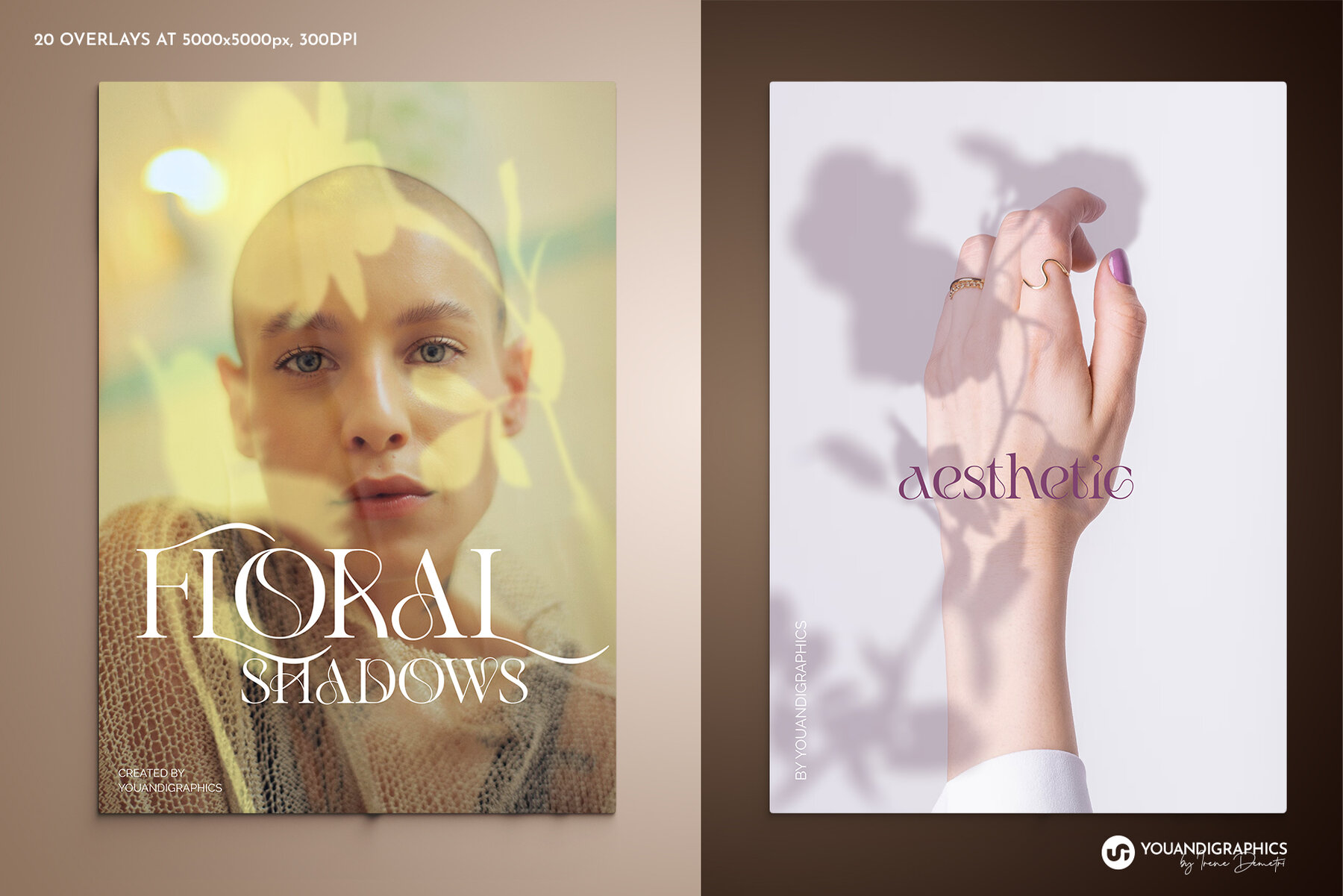 Floral Shadows Overlays 7