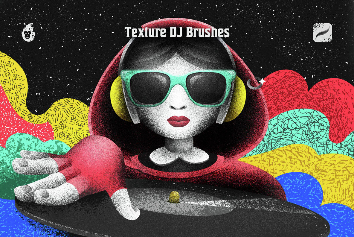 Texture DJ Brushes for Procreate 1