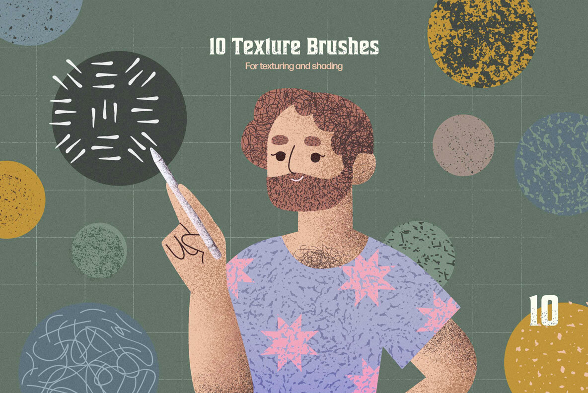 Texture DJ Brushes for Photoshop 4