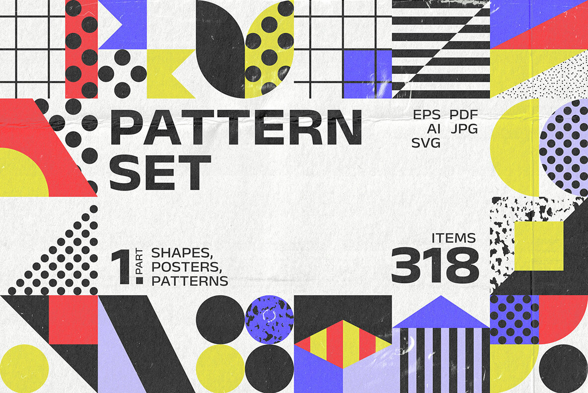 318 Shapes Patterns Posters Part 1 1