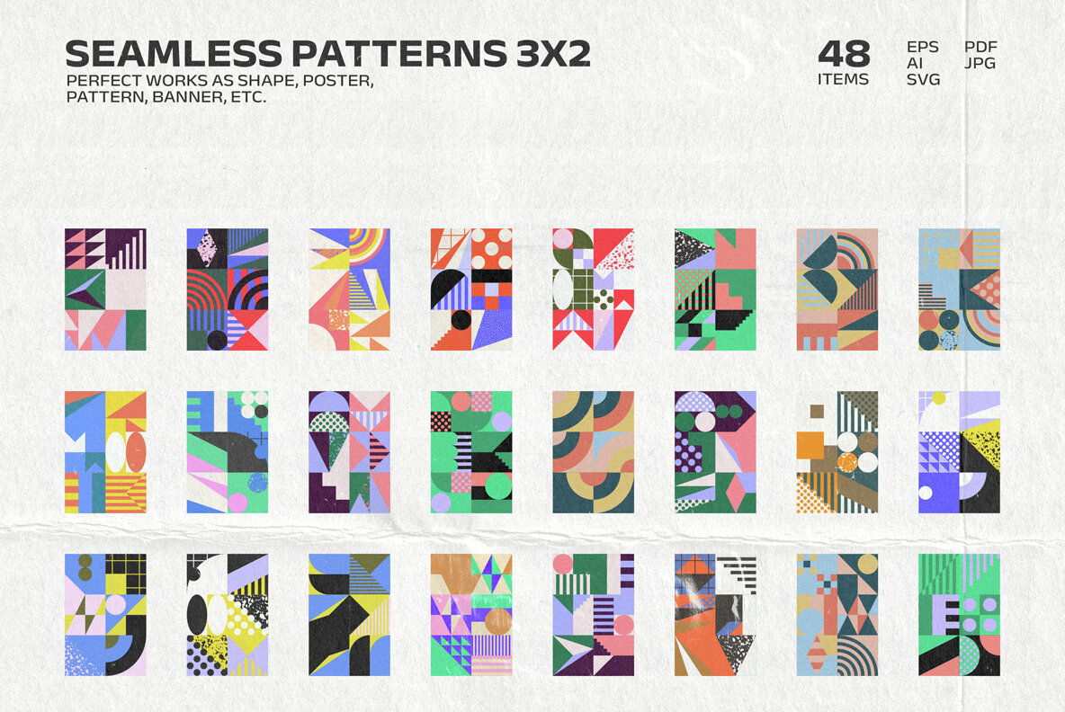 318 Shapes Patterns Posters Part 1 5