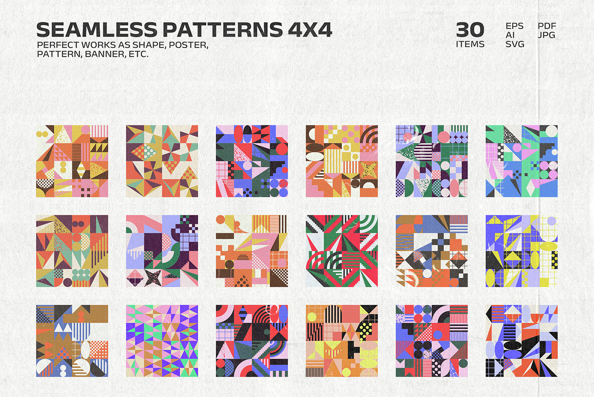 318 Shapes Patterns Posters Part 1 6