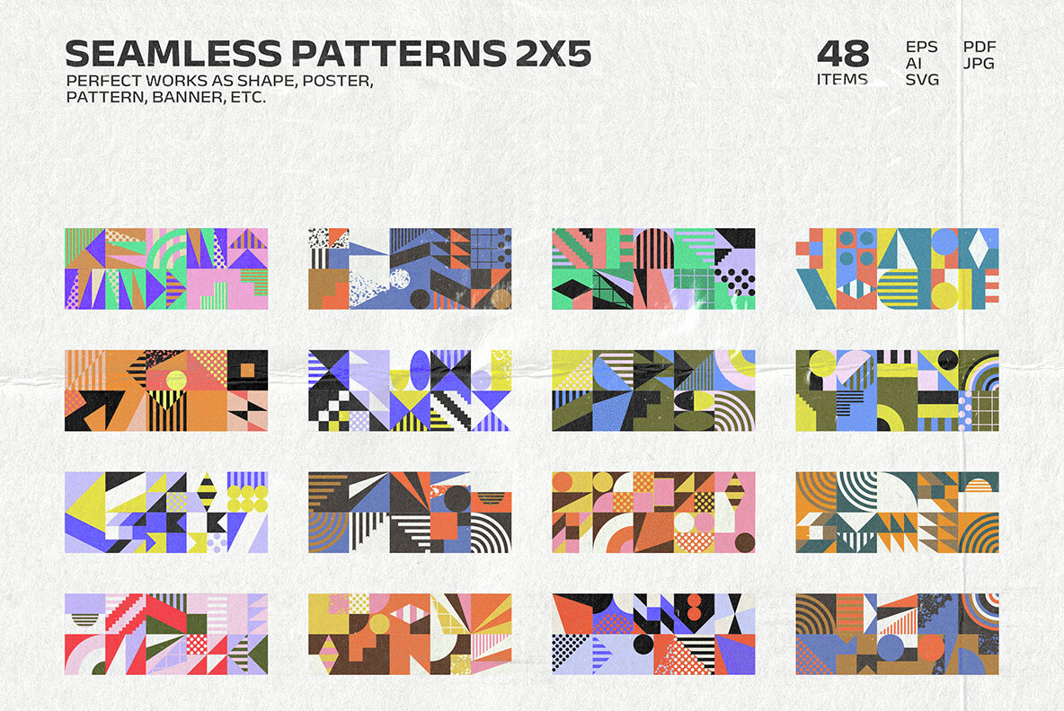 318 Shapes Patterns Posters Part 1 7