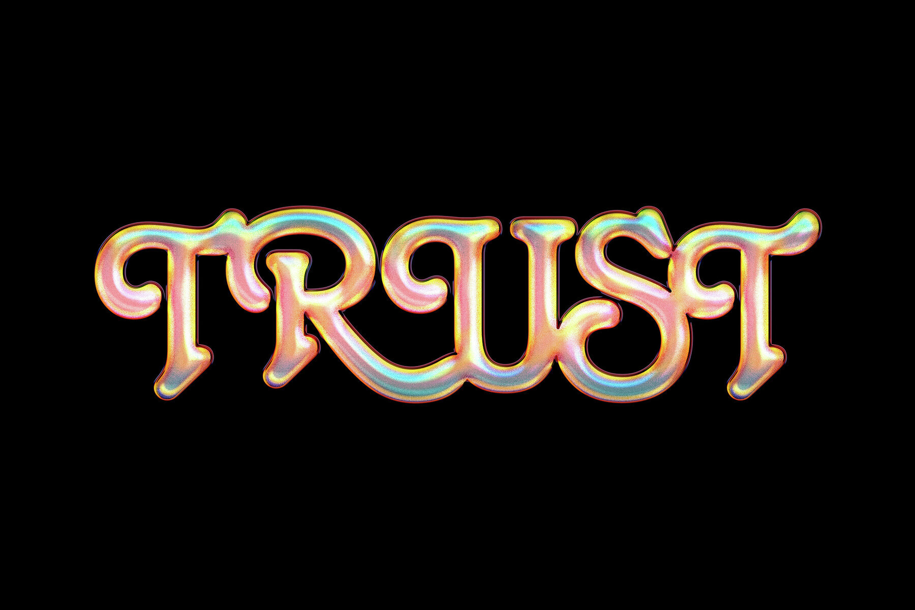 Glitter Chrome Mockup Template 2