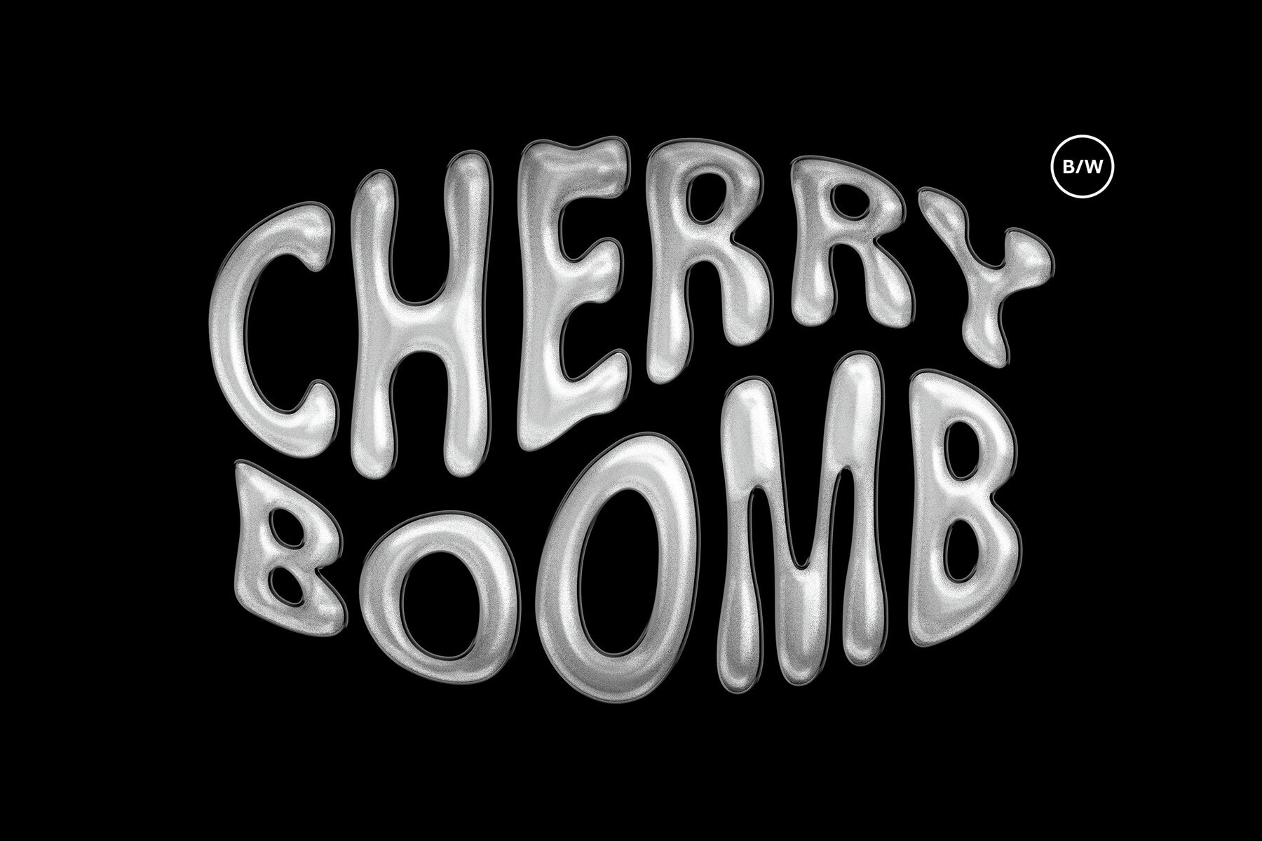 Glitter Chrome Mockup Template 3