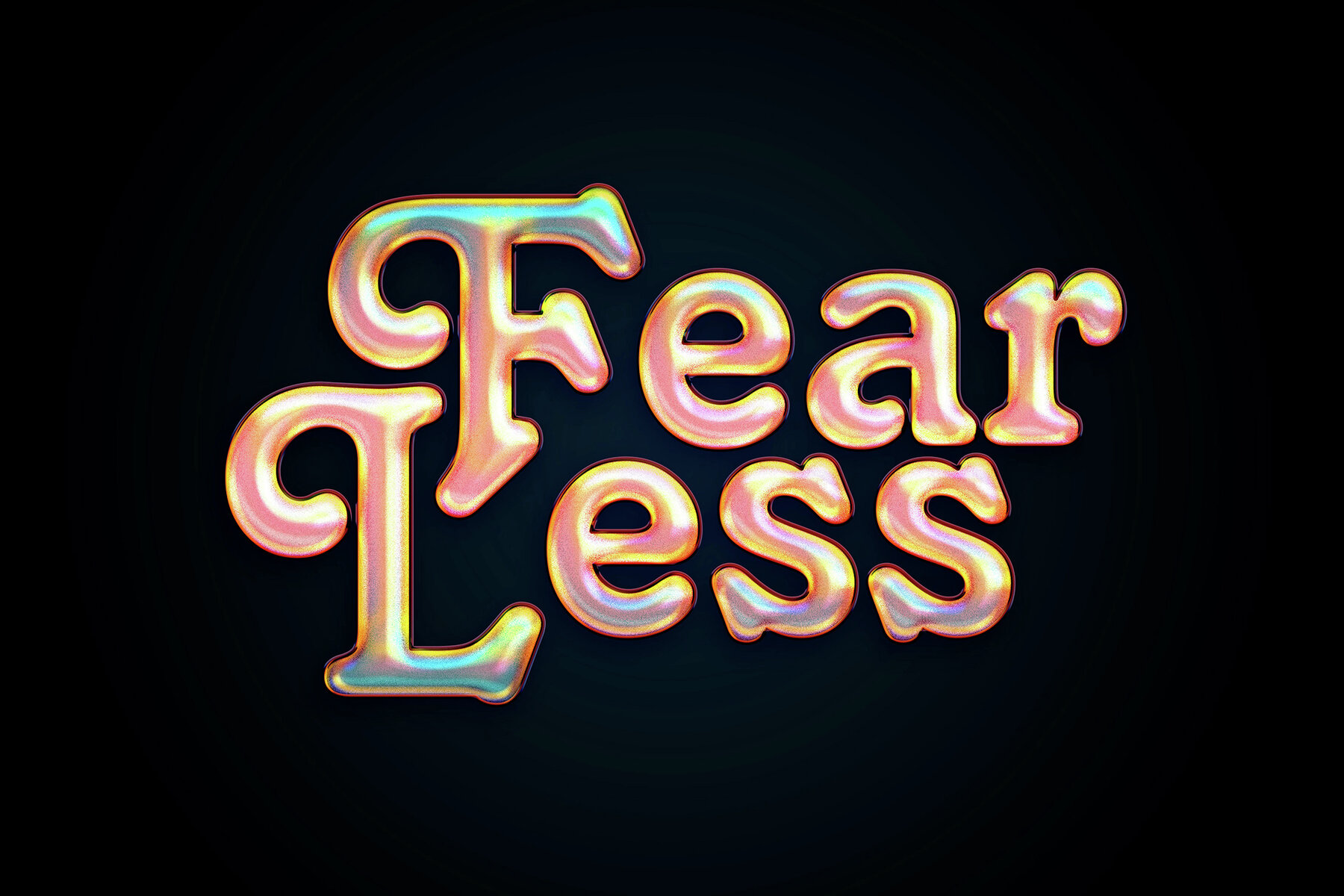 Glitter Chrome Mockup Template 4