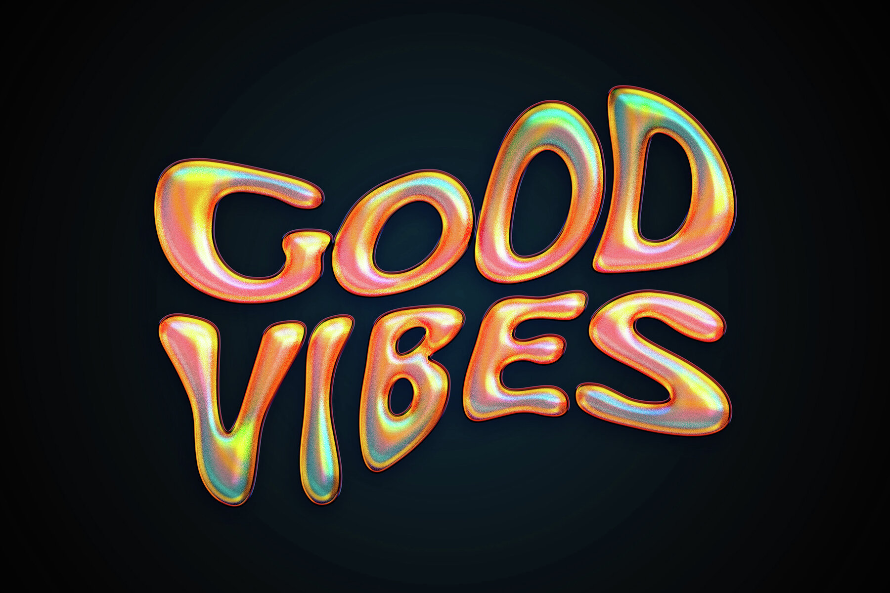 Glitter Chrome Mockup Template 7