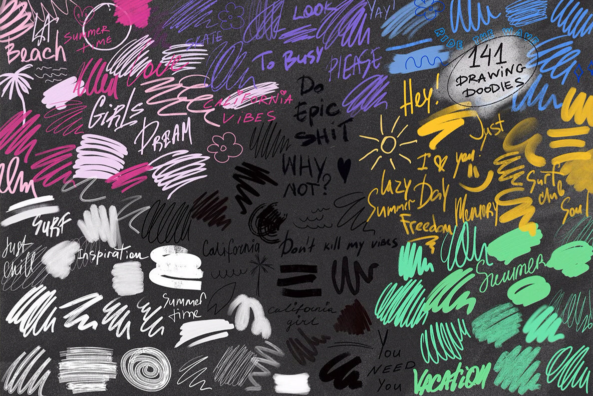 California Vibes Mixed Media Collage Set 12