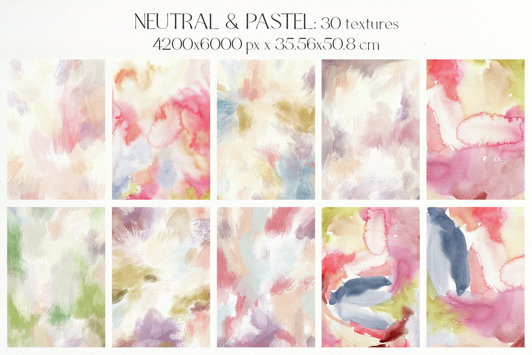 Neutral pastel background texture abstract flowers design 4